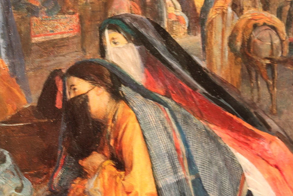 La via e la moschea al Ghouri al Cairo - dettaglio 1, Louvre, Parigi